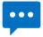 Blue caption bubble icon