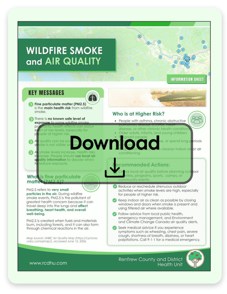 Fact sheet preview with a download icon